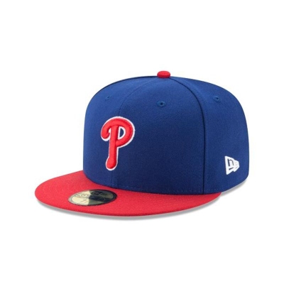 Sapca New Era Philadelphia Phillies MLB Authentic Collection 59FIFTY Fitted - Albastri